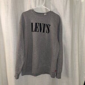 Levi’s Gray Crewneck Sweatshirt – Size L (Relaxed Fit)